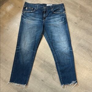 AG Adriano Goldschmied Blue Ankle Jeans